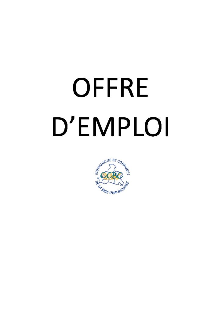 Offre d’emploi – Restauration scolaire Le Gault Soigny