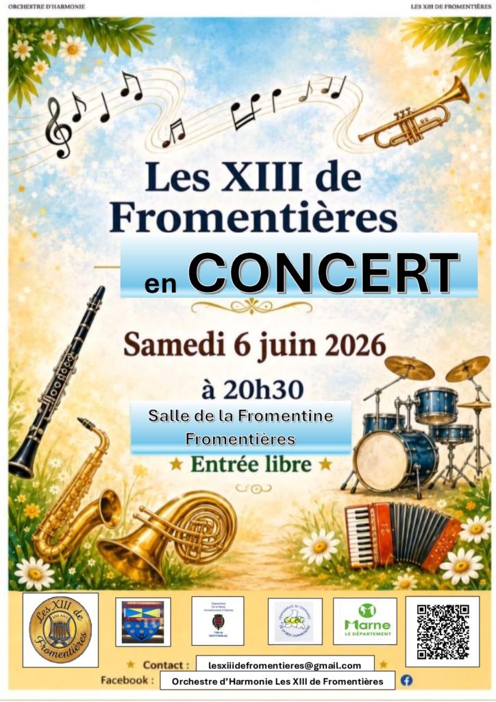 Concert les XIII de Fromentières – samedi 6 juin à 20h30