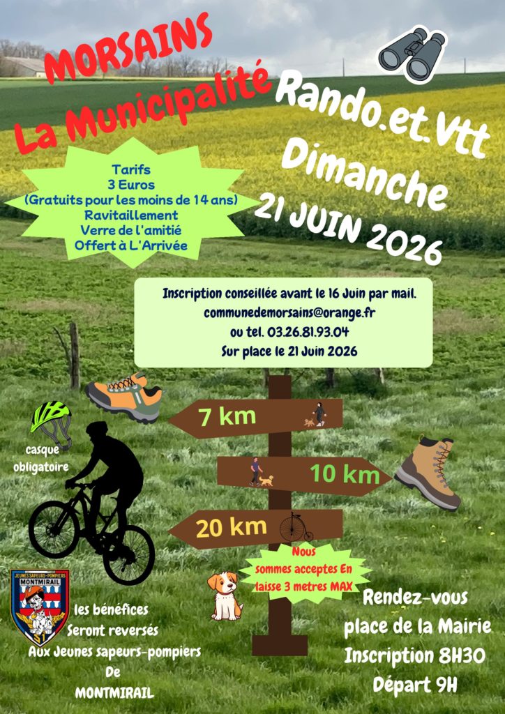 Randonnée à Morsains le 21 juin