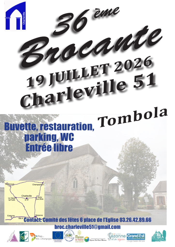 Brocante à Charleville – 19 juillet
