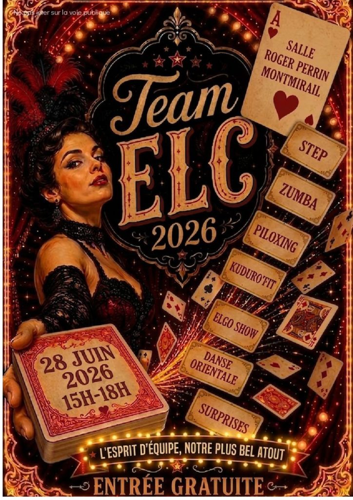 Démo de fitness ELC Montmirail – Dimanche 28 juin salle roger perrin à 15h
