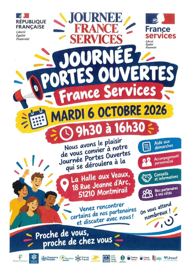 Journée portes ouvertes France Services – Mardi 6 octobre de 9h30 à 16h30